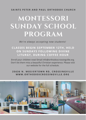Montessori Sunday School Program
